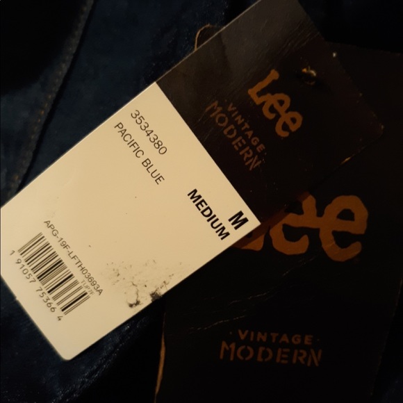 NWT Free People LEE Union Coverall Pacific Blue - Picture 5 of 11